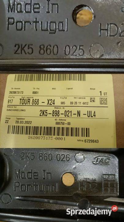 VW CADDY 15 RELINGI DACHOWE MAXI 2K5898021 N 4 Pleszew