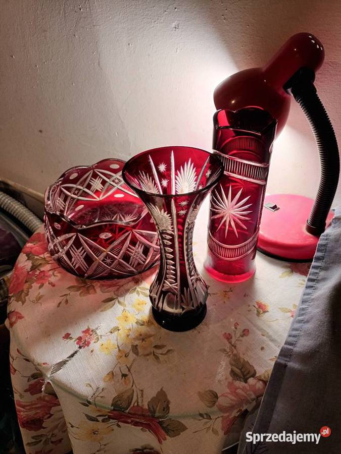 Misa I wazon szklany ręcznie szlifowany Bielsko-Biała