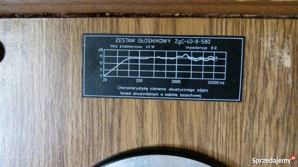 Kolumna Unitra Tonsil ZgC408580 40W SPRAWNA lubelskie Zamość