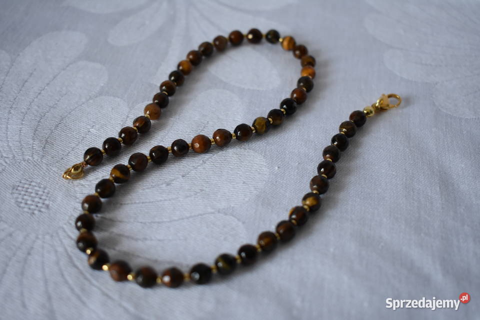 Naszyjnik tygrysie oko Zegarki i Biżuteria Warszawa