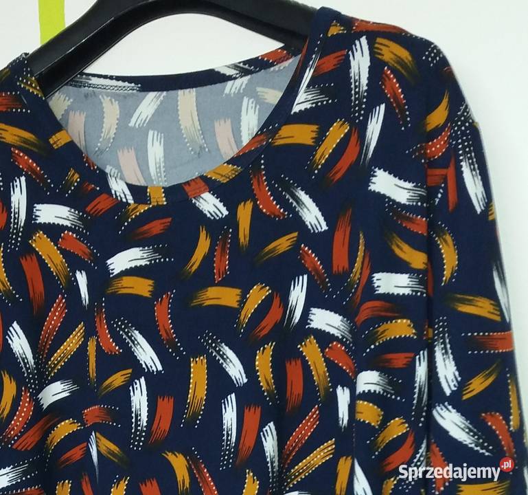 XL50 Przemiła bluzka granatowe tło śląskie Gliwice