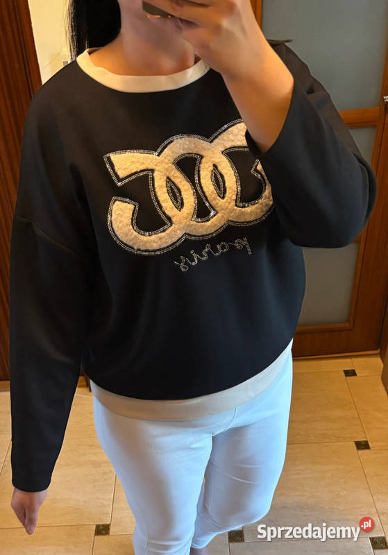 bluza damska czarna wiskoza Collection Szczecin