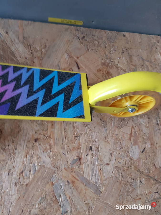 HULAJNOGA SKŁADANA DZIECI żółta palma