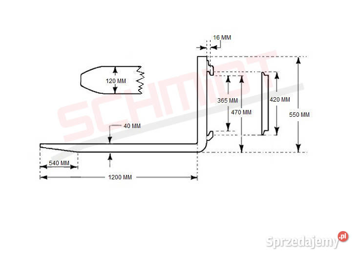 Widły do palet z ramką euro NOWE Pozostałe Złotoryja