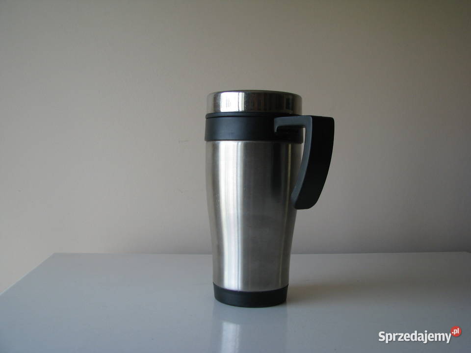 Stalowy kubek termiczny z pokrywką 04 l Brzegi