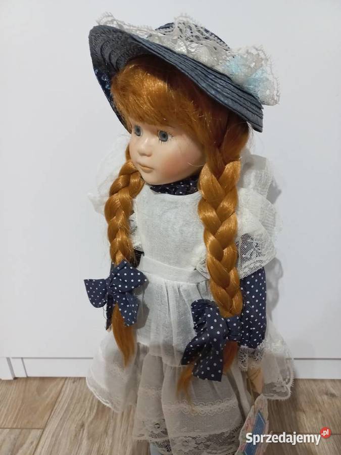 Piękna kolekcjonerska lalka porcelanowa ręcznie Inowrocław