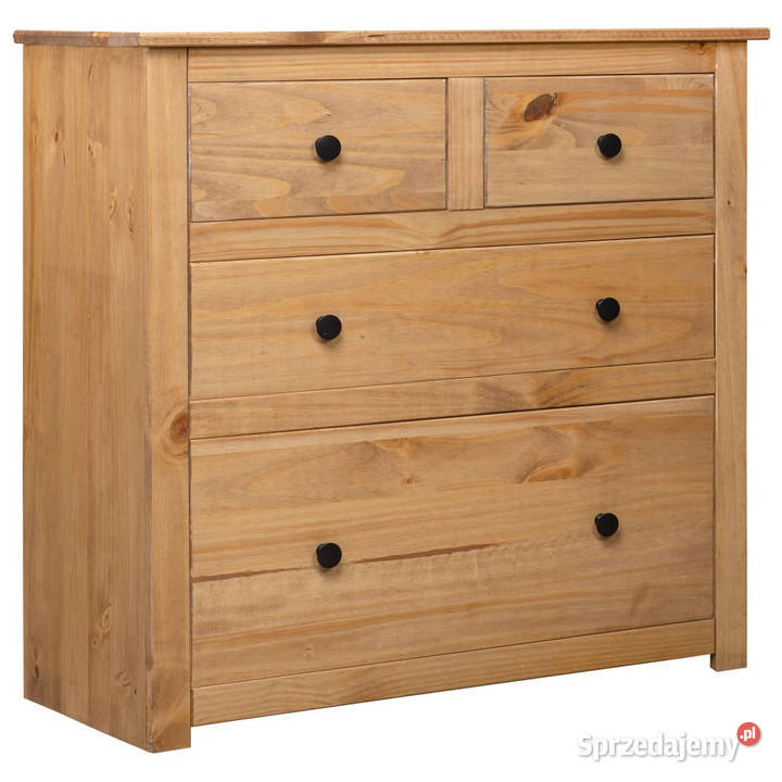 Szafka 80 x 40 x 83 drewno sosnowe seria Panama