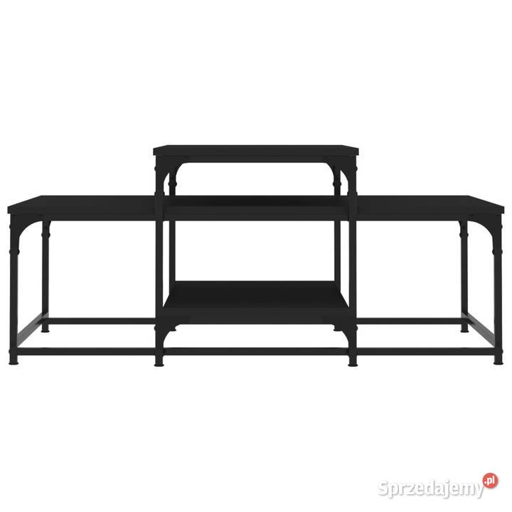 Stolik kawowy czarny 102x60x45 materiał Warszawa sprzedam