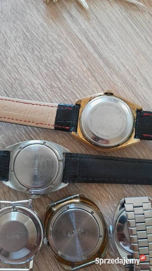 Stare zegarki mechaniczne z prl Tarnowskie Góry