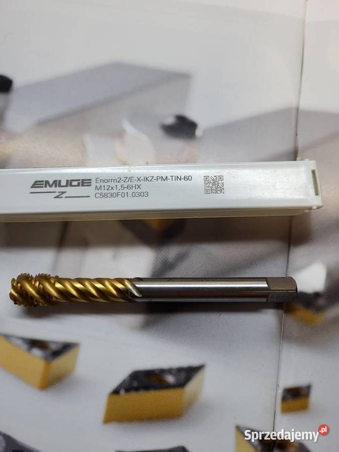 Gwintownik maszynowy M12x15 6HX z chłodzeniem Produkcja Gliwice