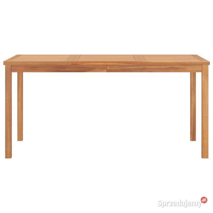 vidaXL Stół ogrodowy 160x80x77 lite drewno Warszawa