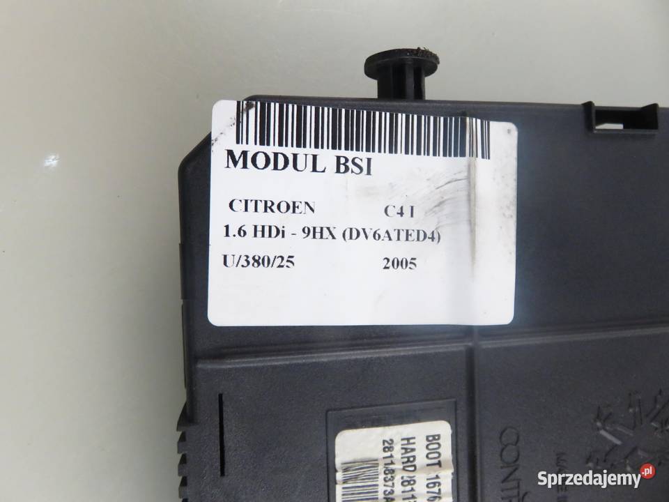 BSI CITROEN C4 I 16 HDi 9HX DV6ATED4 9660105980 osobowe