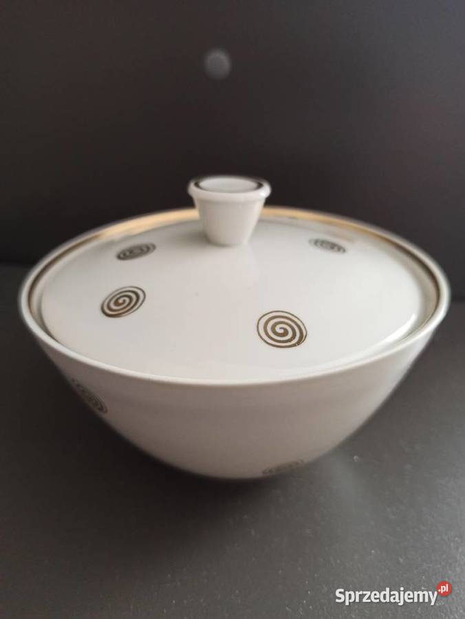 Bombonierka cukiernica ANTYK porcelana Weimar podlaskie Warpechy Stare