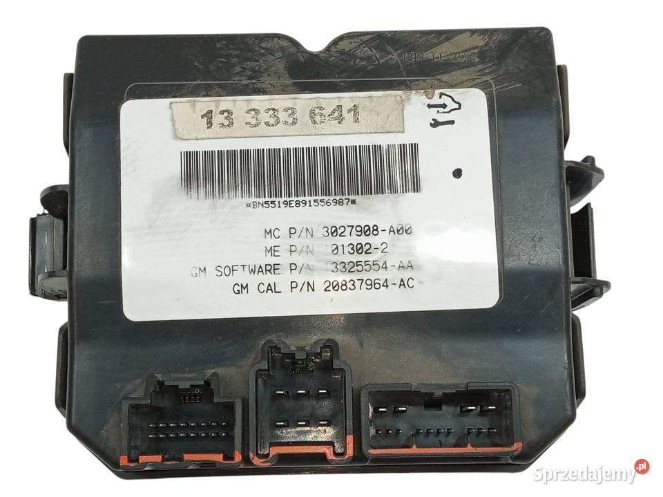 MODUŁ KLAPY BAGAŻNIKA 13333641 Opel Insignia I