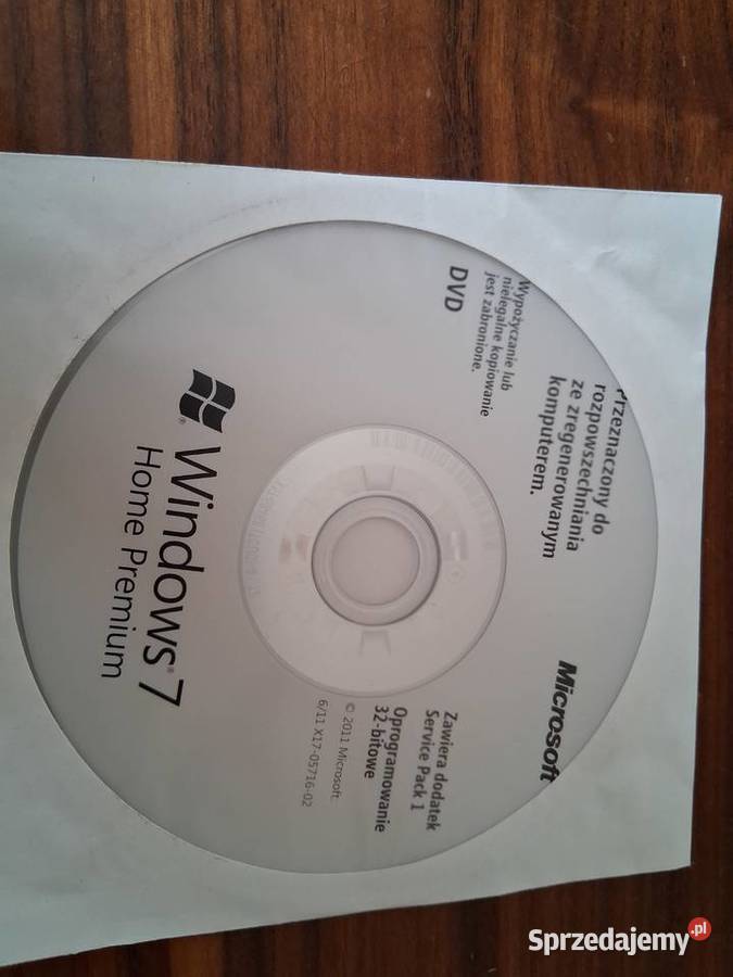 ORYGINALNA Płyta Instalacyjna WINDOWS 7 HOME Poznań sprzedam