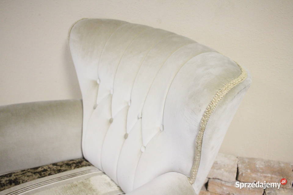 Zestaw dwóch foteli ładne obicie Fotele i pufy śląskie Pszczyna