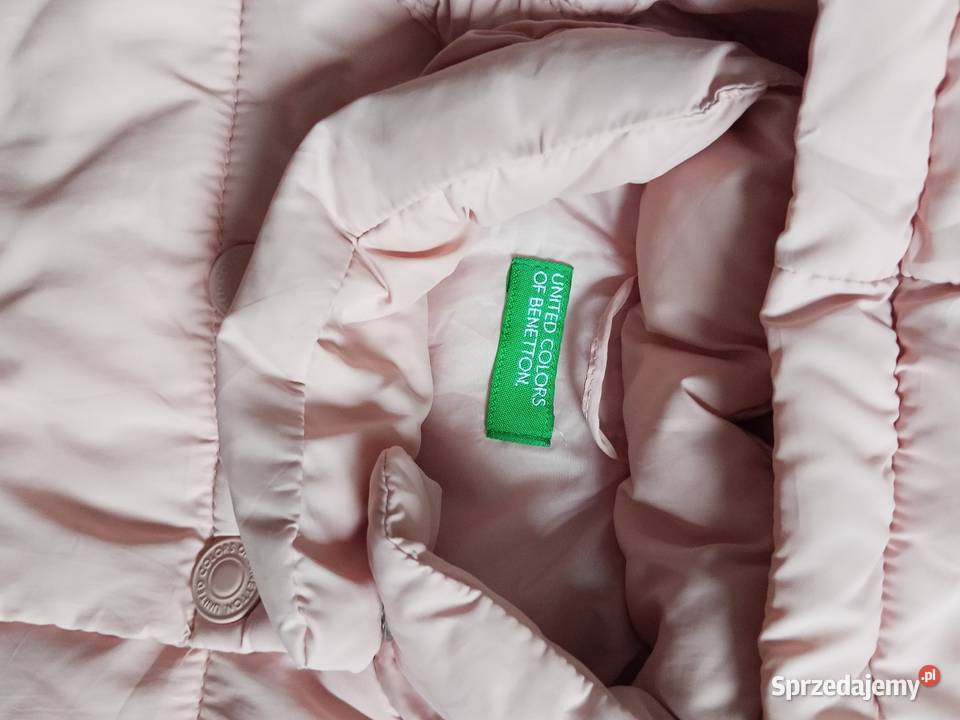 Kurtka ocieplana dziewczęca pudrowy róż rozmiar Nysa sprzedam