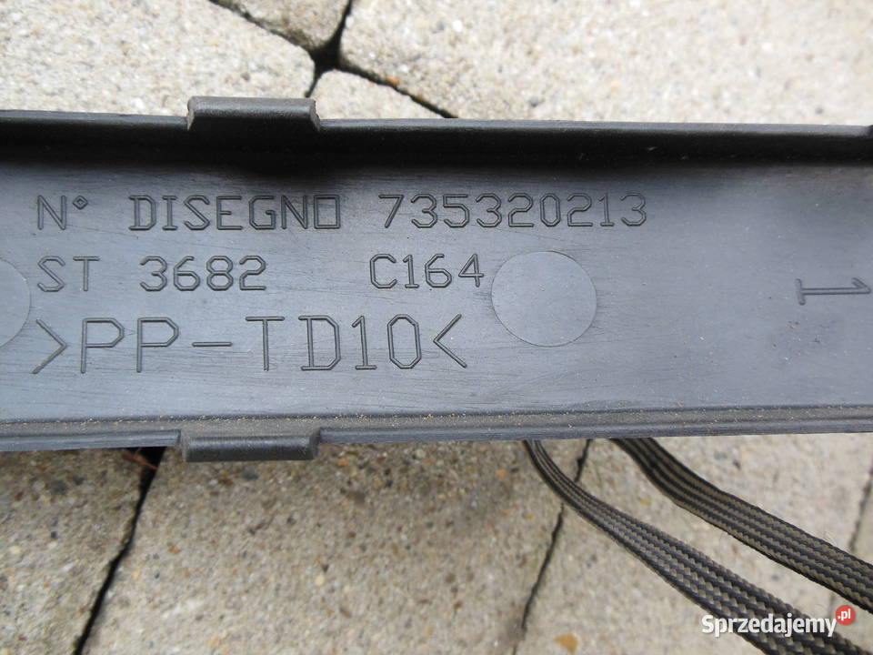 735320213 PUNTO II LISTWA SPOILER ZDERZAKA TYŁ osobowe Kozy