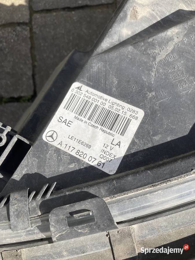 Lampy Mercedes Cla W177 USA Lampy przednie