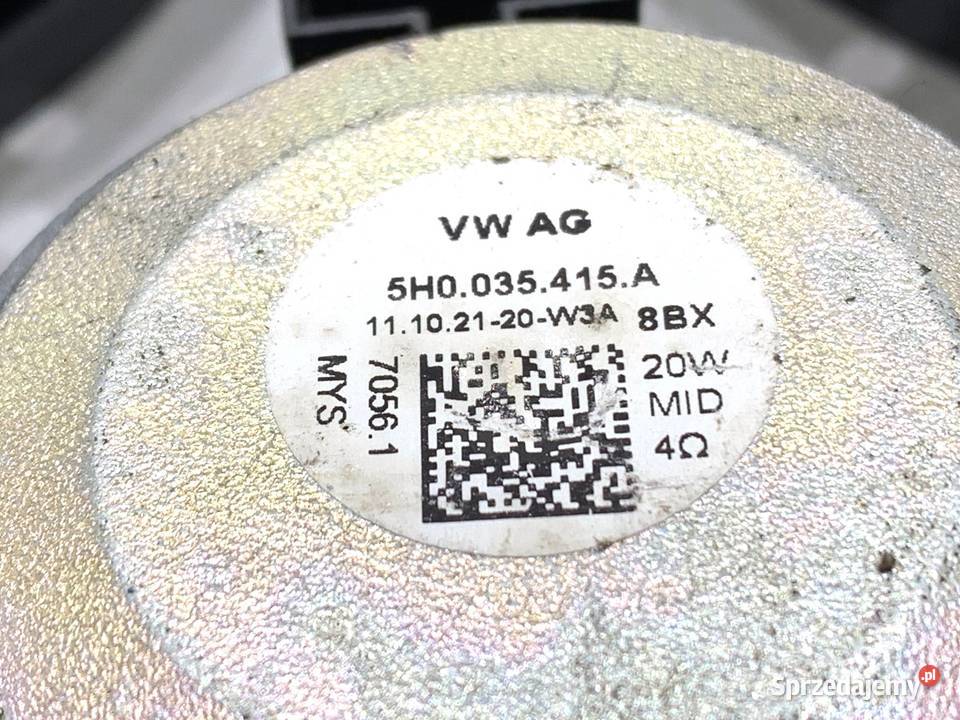 GŁOŚNIKI KOMPLET VW GOLF VIII 5H0035453 Sprzęt audio fabryczny sprzedam