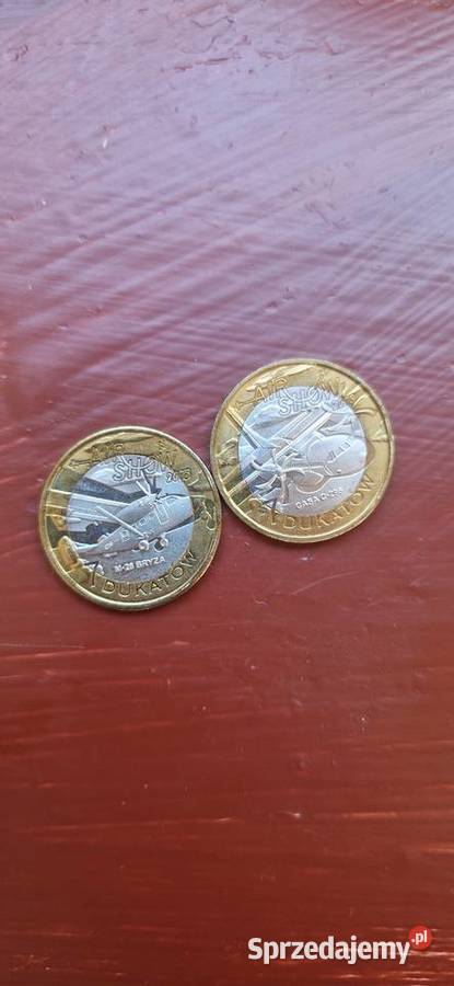 Monety 7 dukatów z Airshow 2015 Wielgomłyny