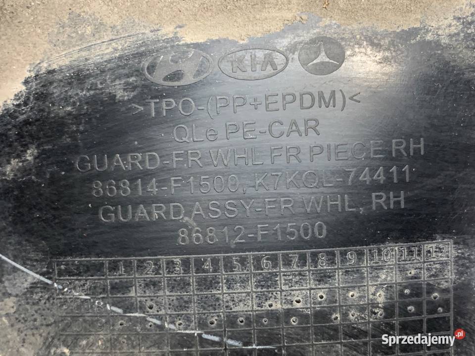 NADKOLE PRAWY PRZÓD KIA SPORTAGE IV SUV OSŁONA podkarpackie sprzedam