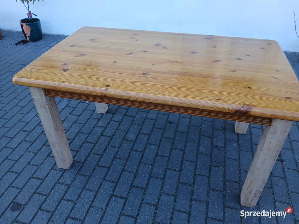 Stół z drewna 76cm Łódź