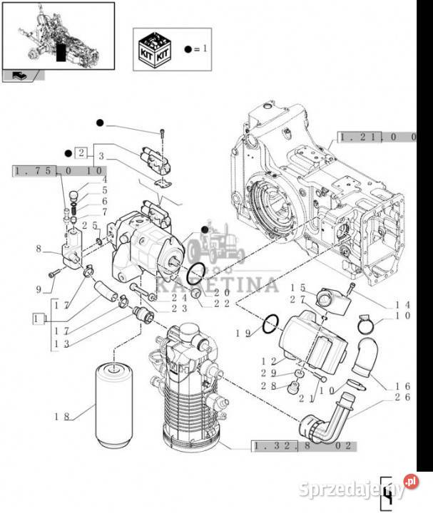 Holland T6010 Kompensator 84209779 Pozostałe Jastrzębniki