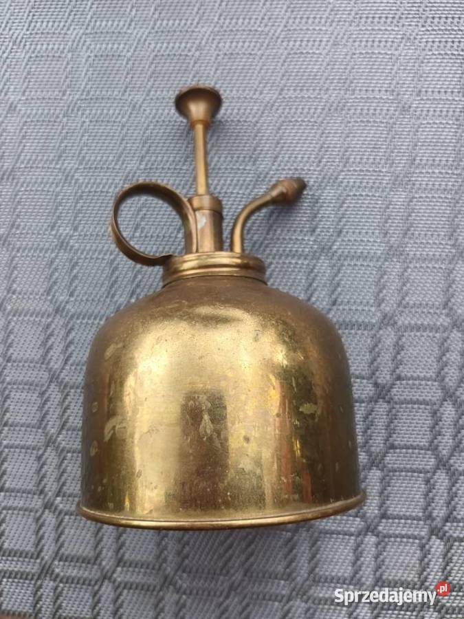 Stara oliwiarka z mosiądzu antyk Aleksandrów Łódzki