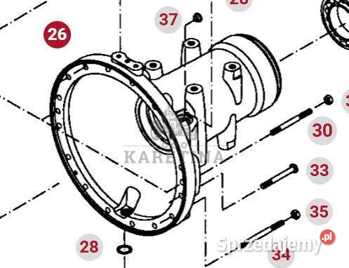 Fendt 414 415 Vario Obudowa Tylnej Osi Zwolnicy Pozostałe wielkopolskie Jastrzębniki