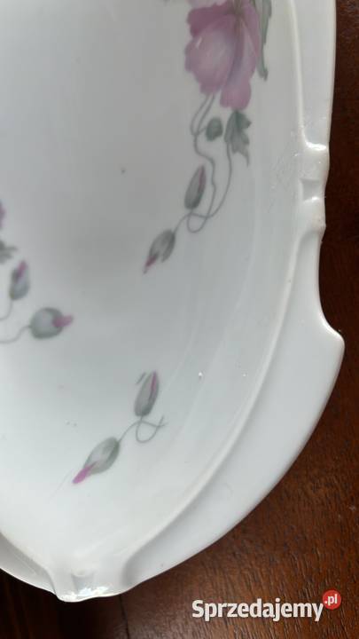 Patera Ohme SilesiaSyg z lat 1900 1920 korona Porcelana i szkło Gdańsk