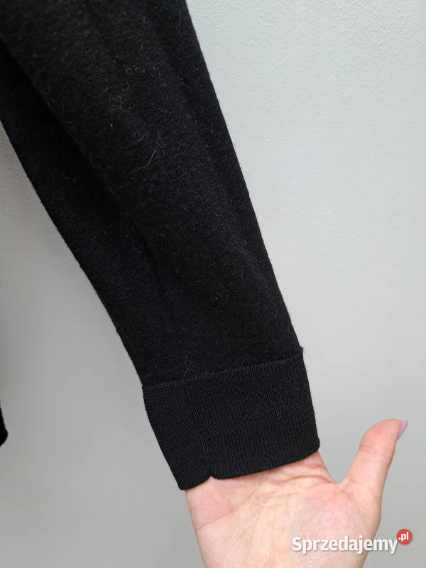 Czarny golf z wełny merino HM 100 wełna rozmiar Rozmiar 36(S) Swetry i golfy pomorskie Trąbki Wielkie