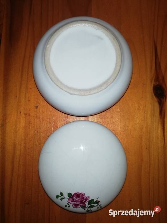 Stara porcelanowa szkatułka PRL lata 70te XX mazowieckie Warszawa