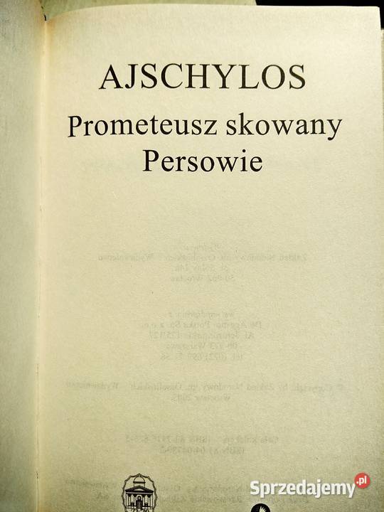 Ajschylos książki Bródno Warszawa