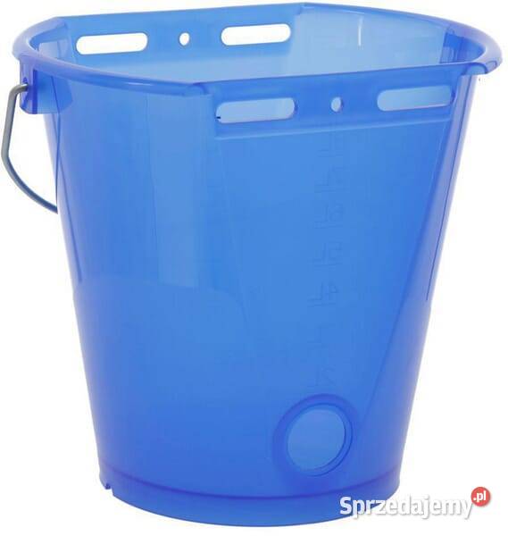 Wiadro do karmienia niebieskie przezroczyste 8 l Pozostałe małopolskie