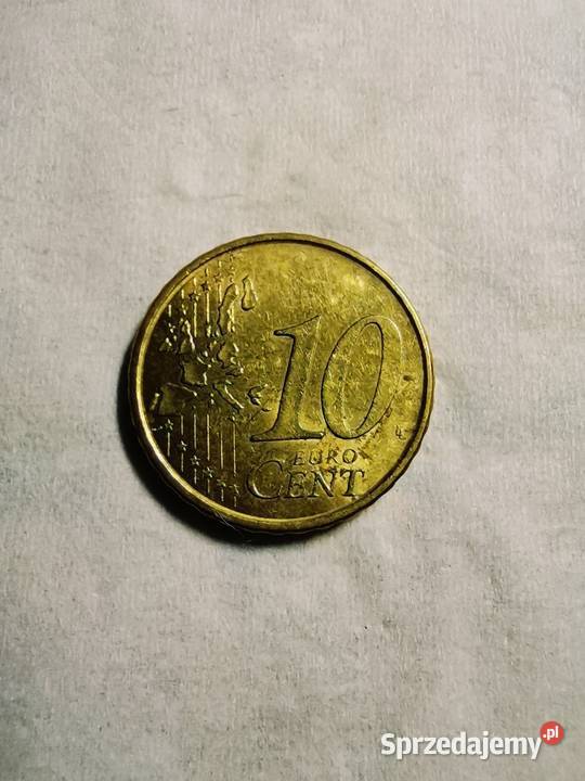 Moneta Hiszpania 10 Euro Cent 2004 Ząbki