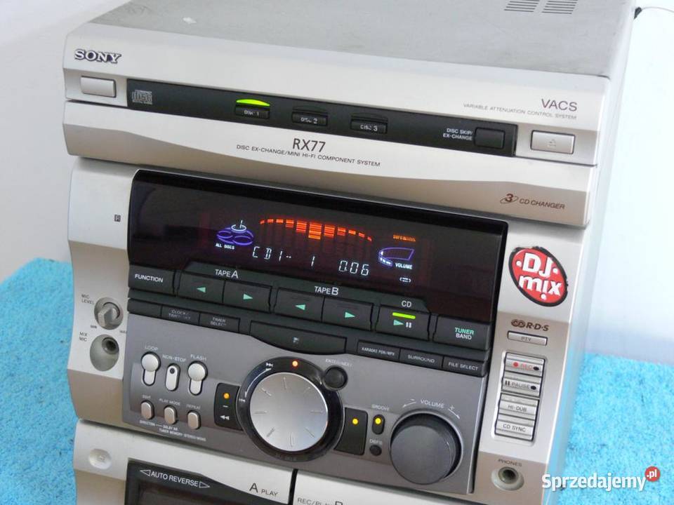 Wieża Sony HCDRX77 mocna WYSYŁKA Jasło