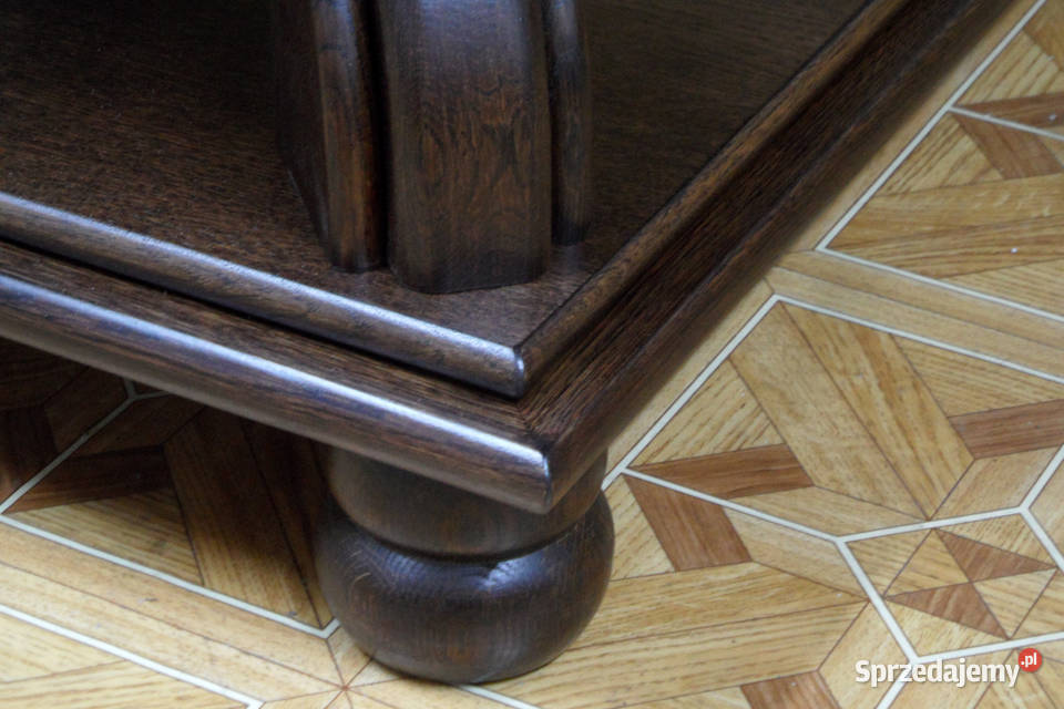 Ława dębowa kwadratowa 90cm Maków Podhalański