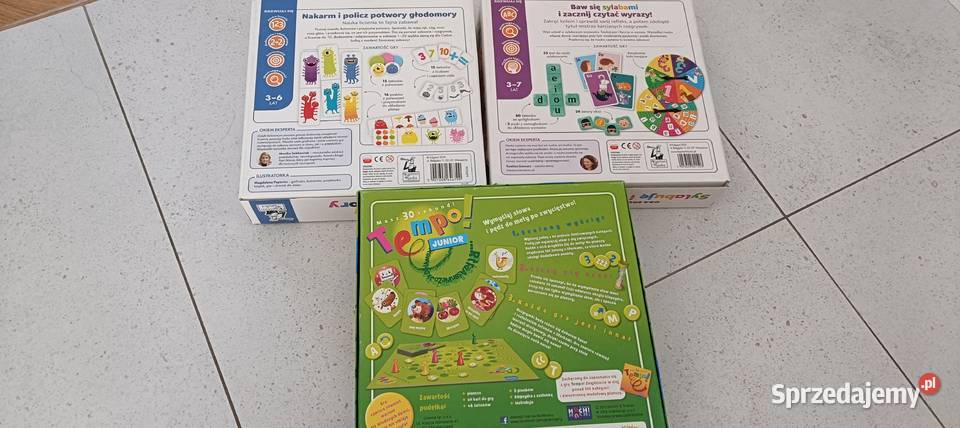 Super okazja 3 gry dzieci w okazyjnej Okazja Warszawa