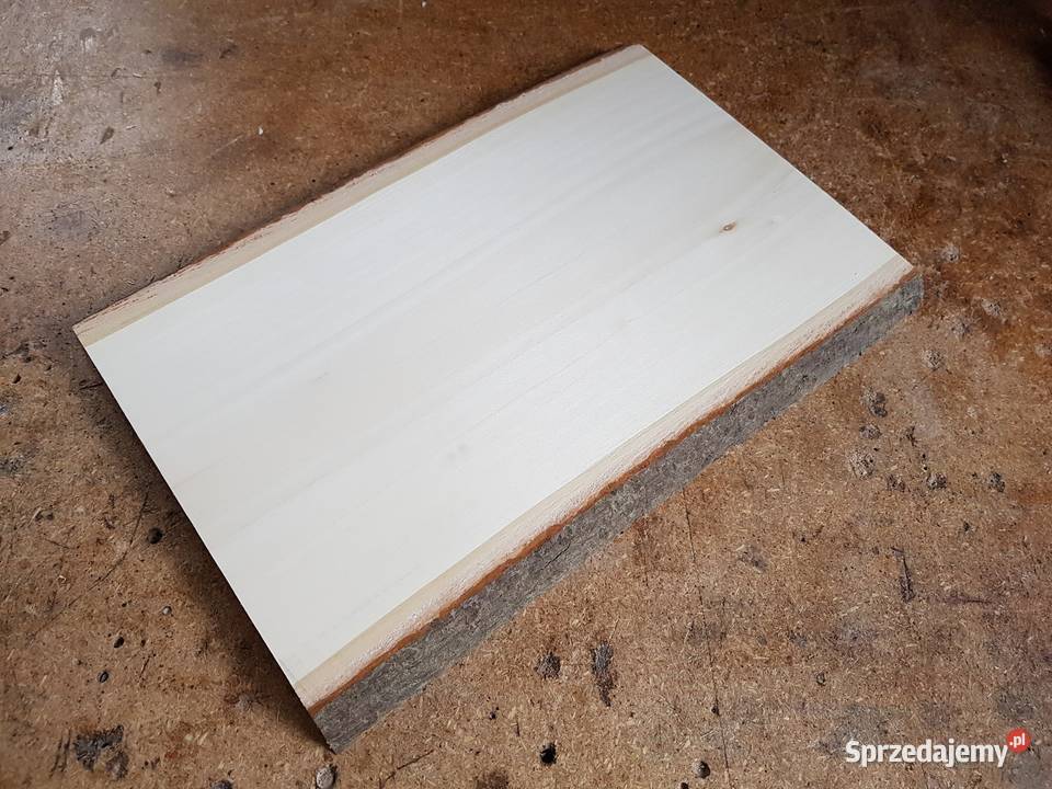 Deska lipowa z korą 40x175x25 rzeźba ikony łódzkie Łódź sprzedam