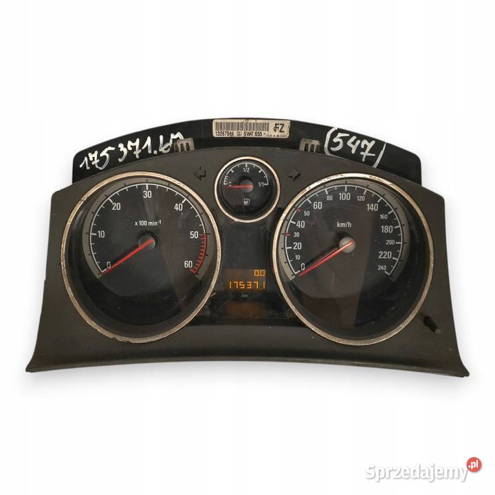 LICZNIK ZEGARY 13267544 FZ Opel Astra H Zafira B
