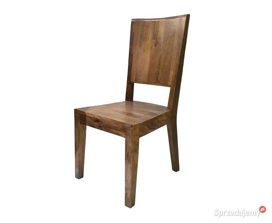 Pełne drewniane krzesło PARIS z mango indyjskie