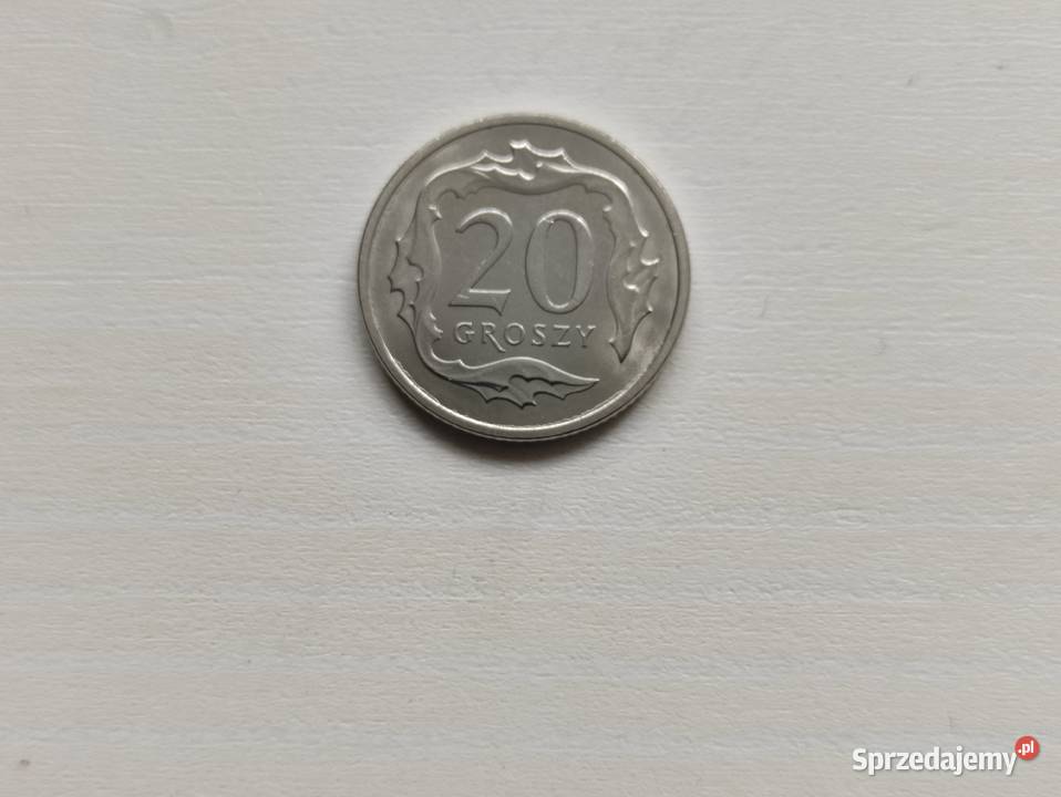 20 groszy 2020 stan menniczy Numizmatyka Koronowo sprzedam