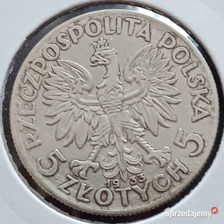 5 Głowa kobiety 1933 r 11 Numizmatyka Konin sprzedam