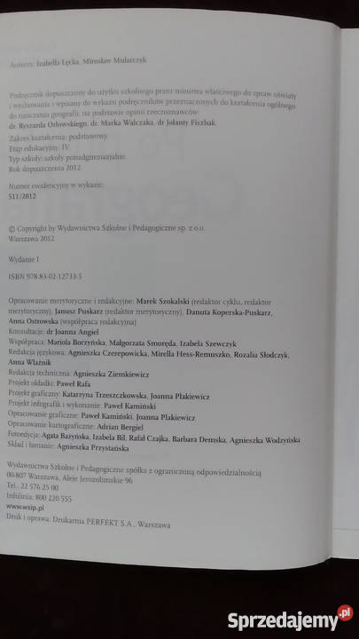 prostu geografia Zakres podstawowy Podręcznik Wrocław sprzedam