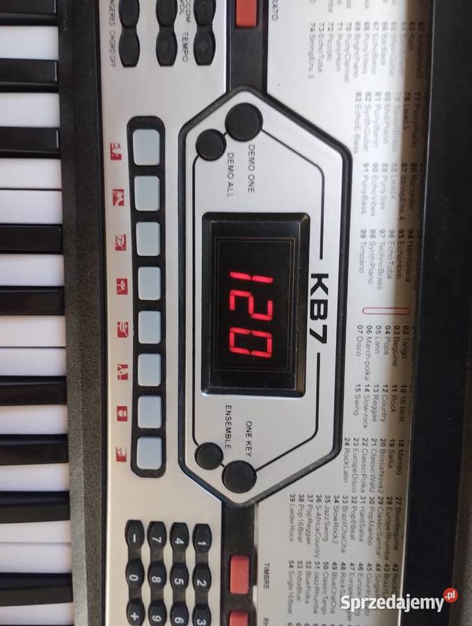 Keyboard music model KB 7 Elektronika podkarpackie