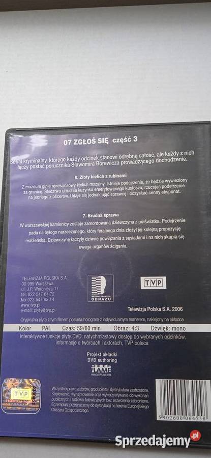 07 ZGŁOŚ SIĘ części 1 2 3 4 5 pięć płyt DVD