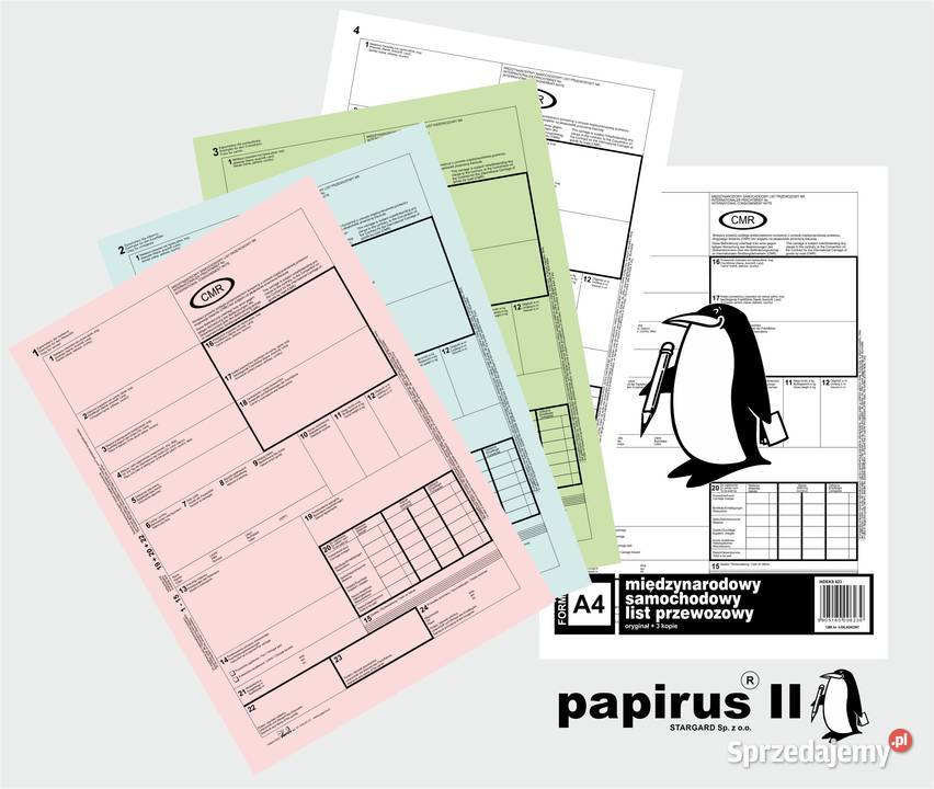 Druki transportowe CMR i inne druki Stargard współpraca