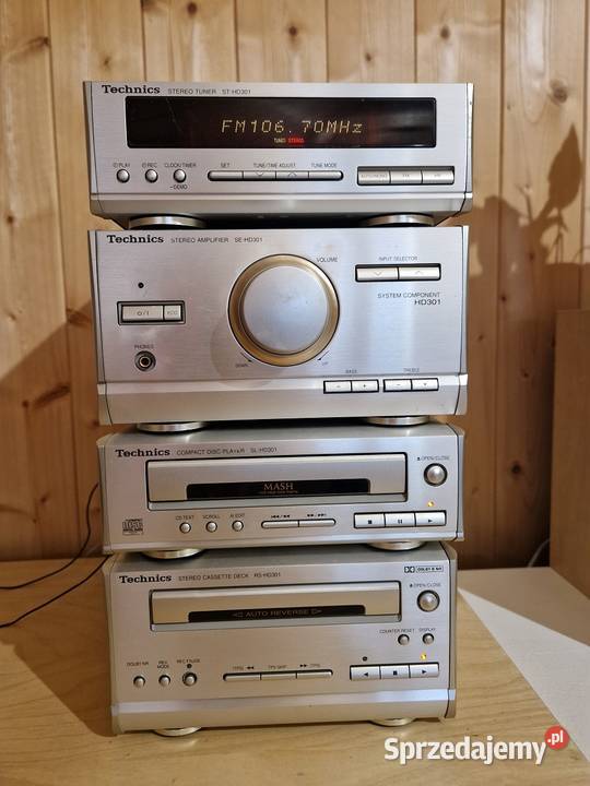 Wieża Technics seri HD301 kolumny Philips Olszyna