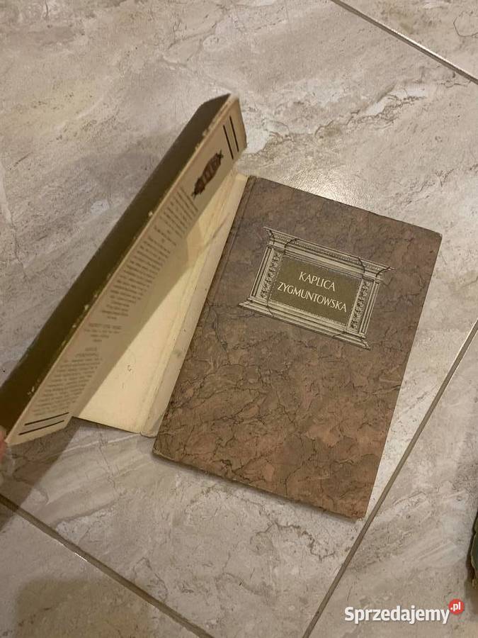 Kaplica Zygmuntowska Adam Bochnak książka z 1953 Antykwariat podkarpackie Jasło